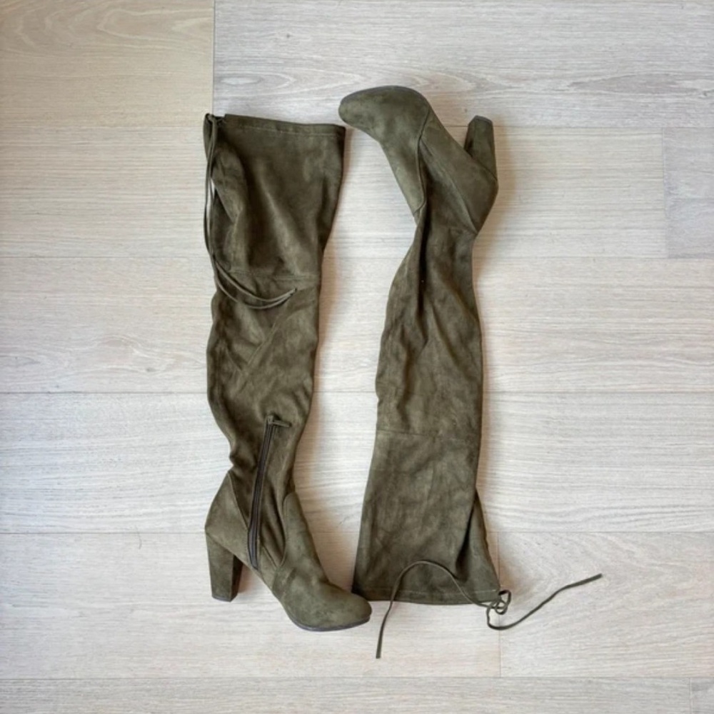 U.S. Army Khaki Heeled Boots
